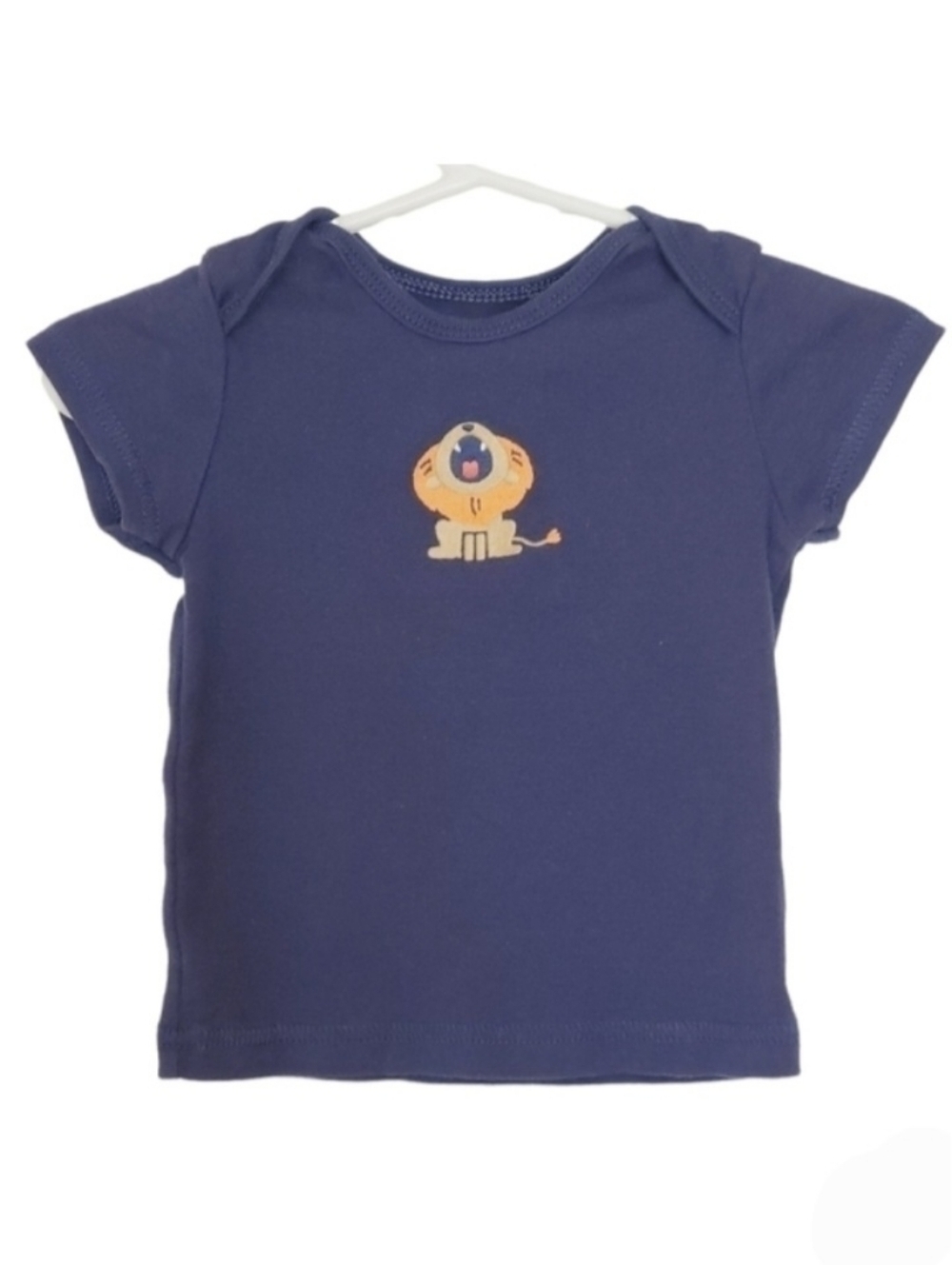 K1073 * Child of Mine Embroidered Lion Tee Blue Size 3/6M